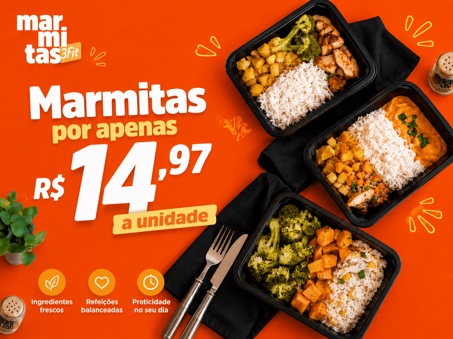 Marmitas por 14,97